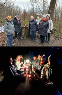 Teilnehmerinnen beim Neujahrsspaziergang